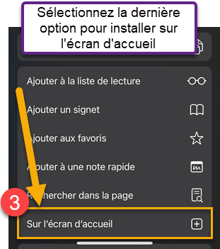 MonRdvKine Application patient installation sur iPhone étape 2